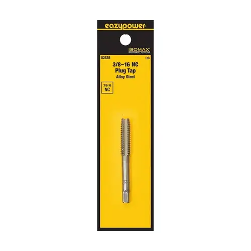 Isomax Tap, 3/8-16 Thread, NC Thread, Plug Chamfer, Tungsten Steel Isomax Tap, 3/8-16 Thread, NC Thread, Plug Chamfer, Tungsten Steel