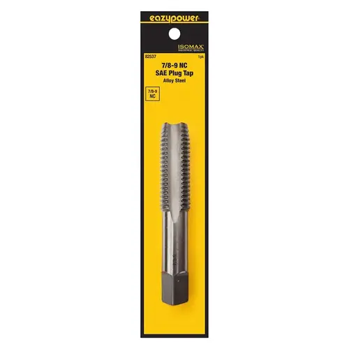 Isomax Straight Flute Tap, 7/8-9 Thread, UNC Thread, Plug Chamfer Isomax Straight Flute Tap, 7/8-9 Thread, UNC Thread, Plug Chamfer