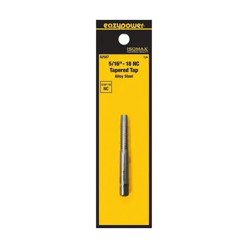 Isomax Taper Tap, 5/16-18 Thread, UNC Thread Isomax Taper Tap, 5/16-18 Thread, UNC Thread