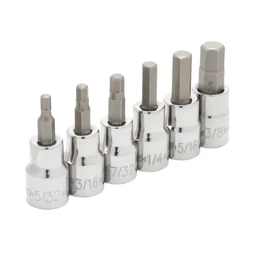 GearWrench Bit Socket Set, 6-Piece, Specifications: SAE Measurement GearWrench Bit Socket Set, 6-Piece, Specifications: SAE Measurement