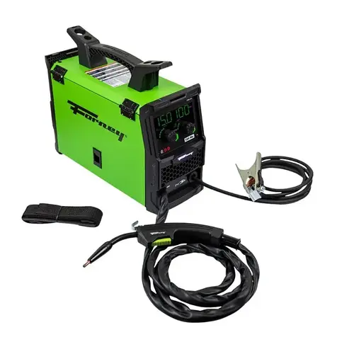 Forney Flux Cored Wire MIG Welder, 120 V Input, 140 A, 24 ga to 1/4 in THK, 30 % Duty Cycle Forney Flux Cored Wire MIG Welder, 120 V Input, 140 A, 24 ga to 1/4 in THK, 30 % Duty Cycle