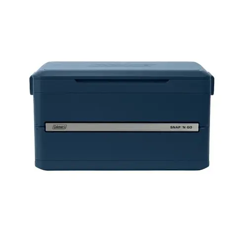 Coleman Snap 'N Go Series Collapsible Hard Cooler, 55 qt Cooler, Polypropylene, Sapphire, 64 hr Ice Retention Coleman Snap 'N Go Series Collapsible Hard Cooler, 55 qt Cooler, Polypropylene, Sapphire, 64 hr Ice Retention