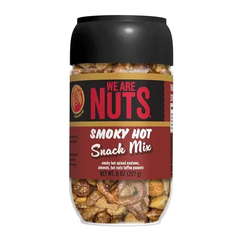 We Are Nuts Snack Mix, Smoky Hot, 8 oz Jar We Are Nuts Snack Mix, Smoky Hot, 8 oz Jar