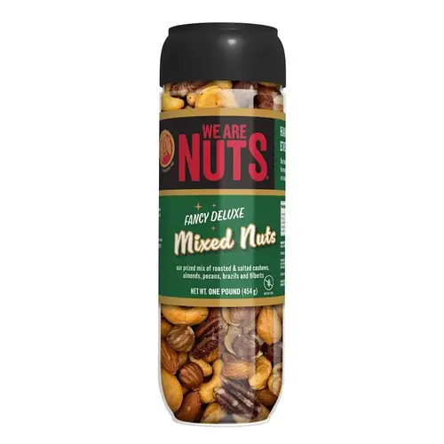We Are Nuts Fancy Deluxe Mixed Nut, Roasted and Salted, 16 oz Jar We Are Nuts Fancy Deluxe Mixed Nut, Roasted and Salted, 16 oz Jar