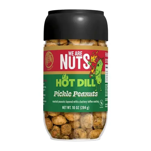 We Are Nuts Pickled Peanuts, Hot Dill, 10 oz We Are Nuts Pickled Peanuts, Hot Dill, 10 oz