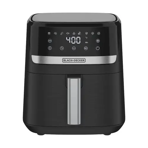 Black+Decker Purifry AFBD Series Air Fryer, 4 qt, 1300 W, 1-Basket, Timer, Touch Control, Black Black+Decker Purifry AFBD Series Air Fryer, 4 qt, 1300 W, 1-Basket, Timer, Touch Control, Black