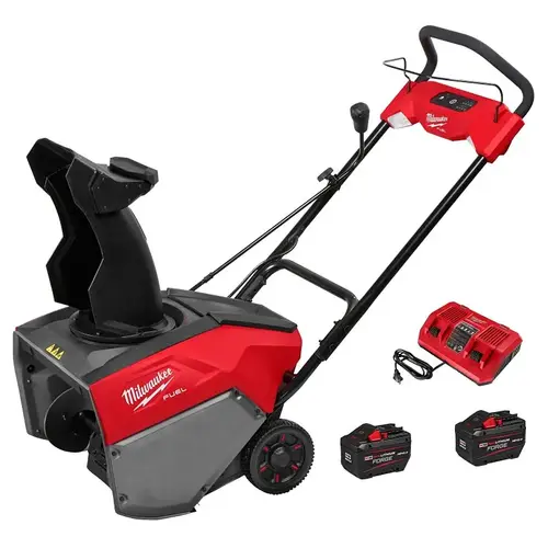 Milwaukee M18 FUEL Snow Blower Kit, Battery Included, 18 V, 12 Ah, Red Lithium, 1 -Stage, 21 in W Cleaning Milwaukee M18 FUEL Snow Blower Kit, Battery Included, 18 V, 12 Ah, Red Lithium, 1 -Stage, 21 in W Cleaning