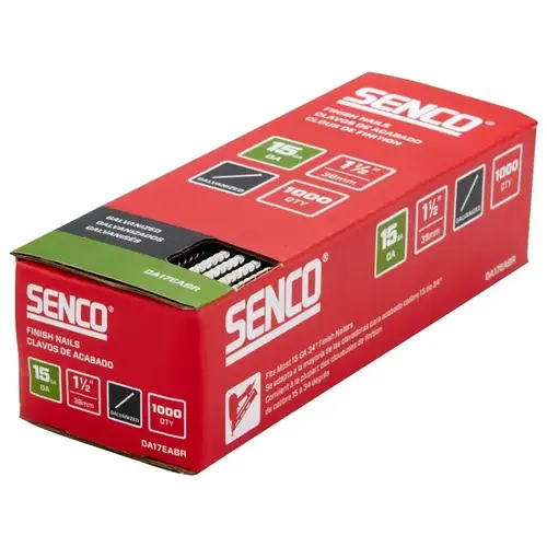 FINISH NAIL GALV 15GA 1-1/2IN - pack of 1000 FINISH NAIL GALV 15GA 1-1/2IN - pack of 1000