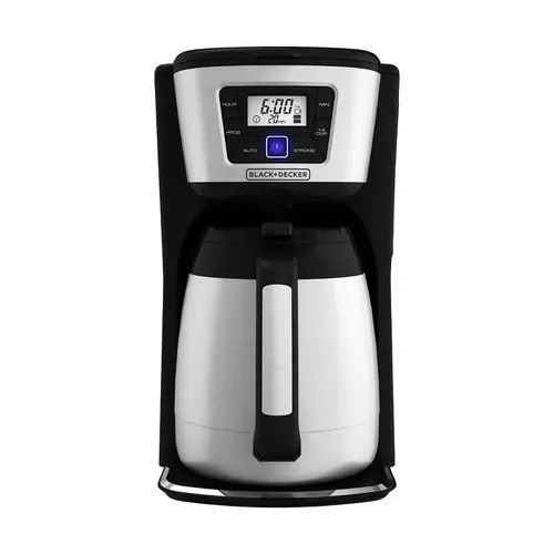 Black+Decker CM2035B Thermal Coffee Maker, 12 Cups Capacity, Black/Silver, Automatic Control Black+Decker CM2035B Thermal Coffee Maker, 12 Cups Capacity, Black/Silver, Automatic Control