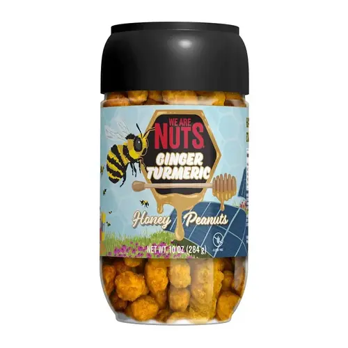 We Are Nuts 13013J Snack, Ginger Turmeric Honey Peanuts, 10 oz Jar We Are Nuts 13013J Snack, Ginger Turmeric Honey Peanuts, 10 oz Jar
