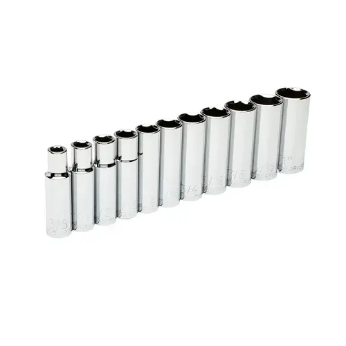 GearWrench 80705 Deep Socket Set, Alloy Steel, Full Polish Chrome GearWrench 80705 Deep Socket Set, Alloy Steel, Full Polish Chrome
