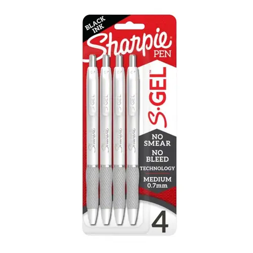 GEL PEN MED PT BLACK/WHT 0.7MM GEL PEN MED PT BLACK/WHT 0.7MM