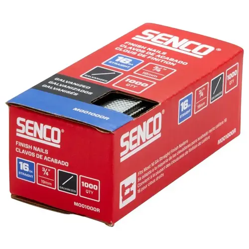 FNSH NAIL T-HD GALV 16GA 3/4IN - pack of 1000 FNSH NAIL T-HD GALV 16GA 3/4IN - pack of 1000