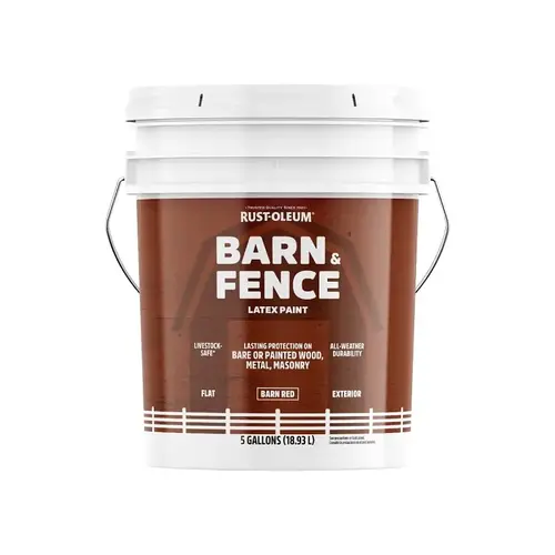 BARN&FNC PAINT FLT BRN RED 5GA BARN&FNC PAINT FLT BRN RED 5GA