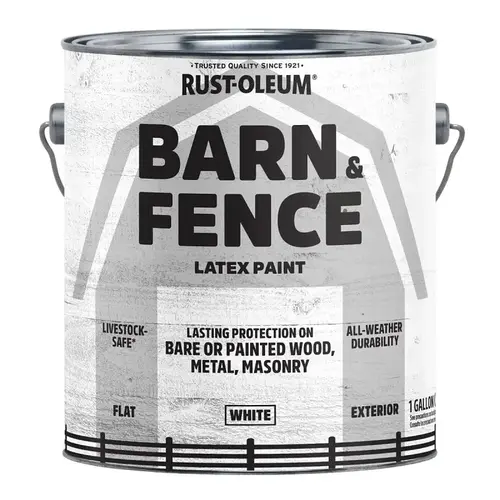 BARN & FENCE PAINT FLT WHT 1GA BARN & FENCE PAINT FLT WHT 1GA