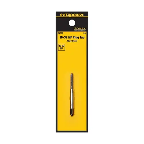 Isomax Screw Tap, #10-32 Thread, NF Thread, Plug Chamfer, Tungsten Steel Isomax Screw Tap, #10-32 Thread, NF Thread, Plug Chamfer, Tungsten Steel