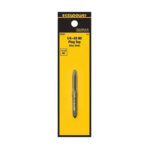 Isomax Tap, 1/4-20 Thread, NC Thread, Plug Chamfer, Tungsten Steel Isomax Tap, 1/4-20 Thread, NC Thread, Plug Chamfer, Tungsten Steel