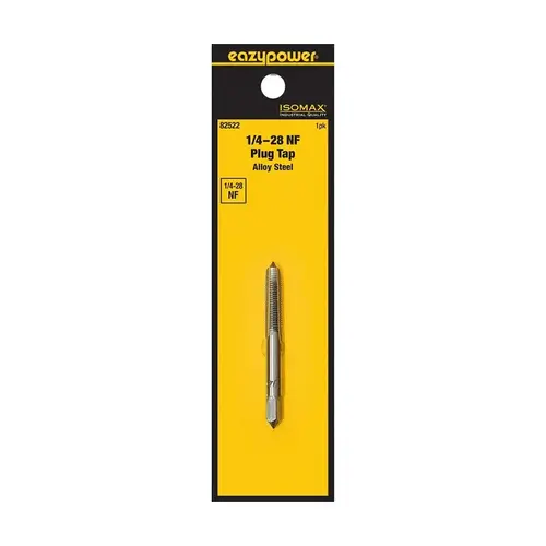 Isomax Tap, 1/4-28 Thread, NF Thread, Plug Chamfer, Tungsten Steel Isomax Tap, 1/4-28 Thread, NF Thread, Plug Chamfer, Tungsten Steel