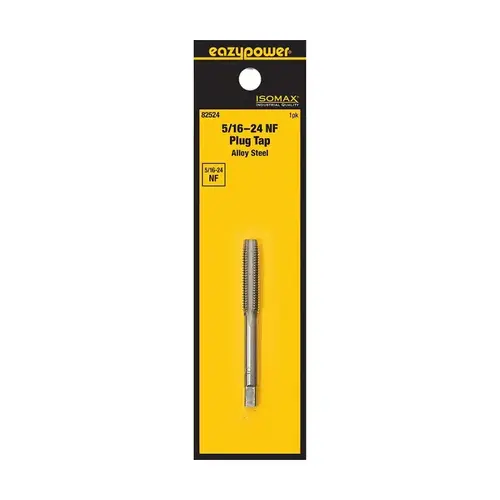 Isomax Tap, 5/16-24 Thread, NF Thread, Plug Chamfer, Tungsten Steel Isomax Tap, 5/16-24 Thread, NF Thread, Plug Chamfer, Tungsten Steel
