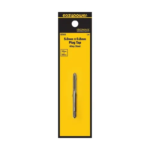 Isomax Tap, M5x0.8 Thread, Plug Chamfer, Tungsten Steel Isomax Tap, M5x0.8 Thread, Plug Chamfer, Tungsten Steel