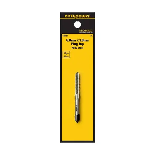 Isomax Tap, 6 mm x 1 Thread, Plug Chamfer, Tungsten Steel Isomax Tap, 6 mm x 1 Thread, Plug Chamfer, Tungsten Steel