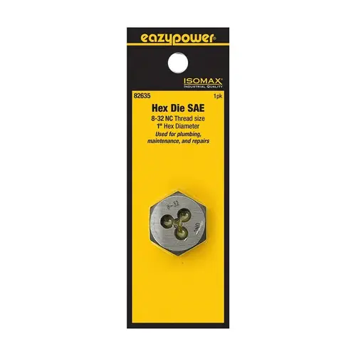 Isomax Fractional Die, #8-35 Thread, NC Thread Isomax Fractional Die, #8-35 Thread, NC Thread