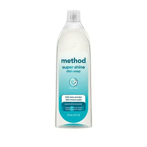 method Super Shine Dish Soap, 16 oz Bottle, Liquid, Dewy Daze method Super Shine Dish Soap, 16 oz Bottle, Liquid, Dewy Daze