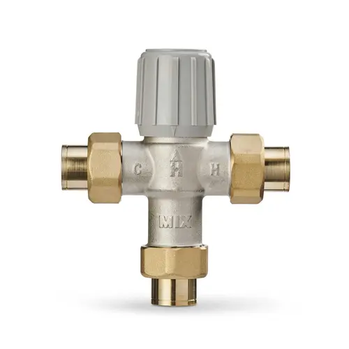 1/2" Union Sweat Aquamix Lead Free Mixing Valve 70-145F 1/2" Union Sweat Aquamix Lead Free Mixing Valve 70-145F