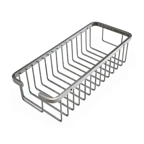Stainless Steel Single Basket Drilled Shower Caddy - Chrome Stainless Steel Single Basket Drilled Shower Caddy - Chrome