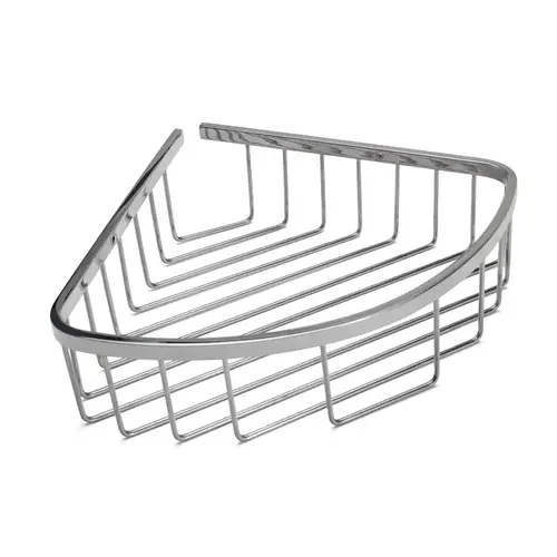 Stainless Steel Corner Basket Drilled Shower Caddy - Chrome Stainless Steel Corner Basket Drilled Shower Caddy - Chrome