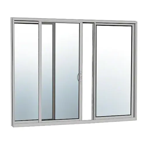 Clear Anodized OXO Sliding Door Thermally Broken Fin Frame Unglazed KD Kit with Screen Clear Anodized OXO Sliding Door Thermally Broken Fin Frame Unglazed KD Kit with Screen
