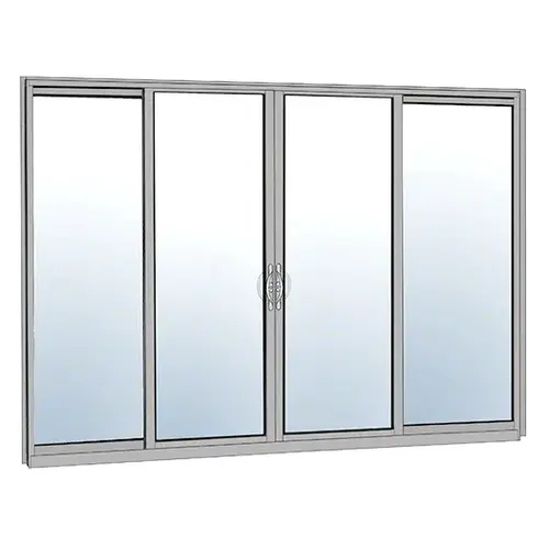Clear Anodized OXXO Sliding Door Thermally Broken Block Frame Unglazed KD Kit Clear Anodized OXXO Sliding Door Thermally Broken Block Frame Unglazed KD Kit