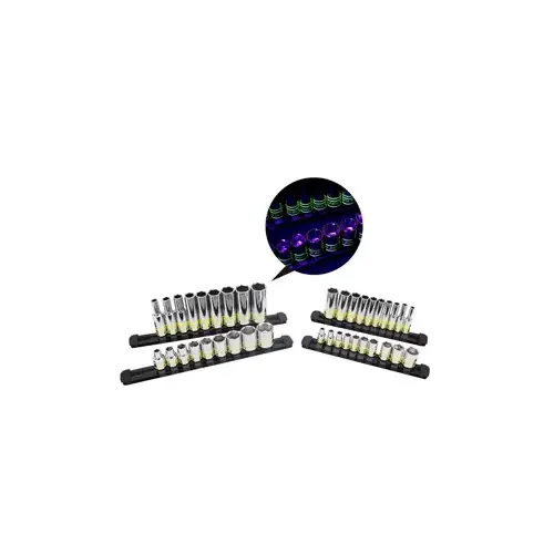 38 Piece UV Hi-Vis SAE Socket 38 Piece UV Hi-Vis SAE Socket
