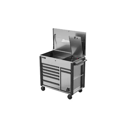 44" Grey 8-Drawer Power Cart 44" Grey 8-Drawer Power Cart