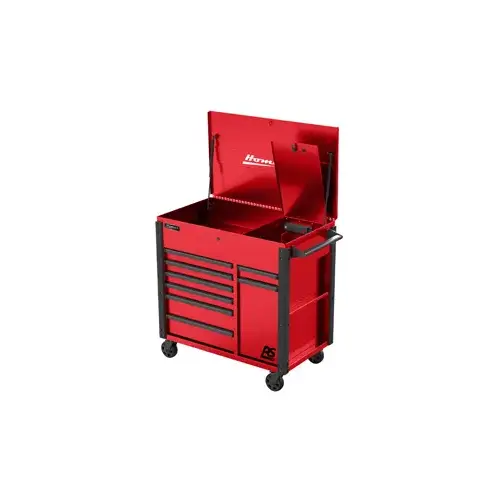 44" Red 8-Drawer Power Cart 44" Red 8-Drawer Power Cart