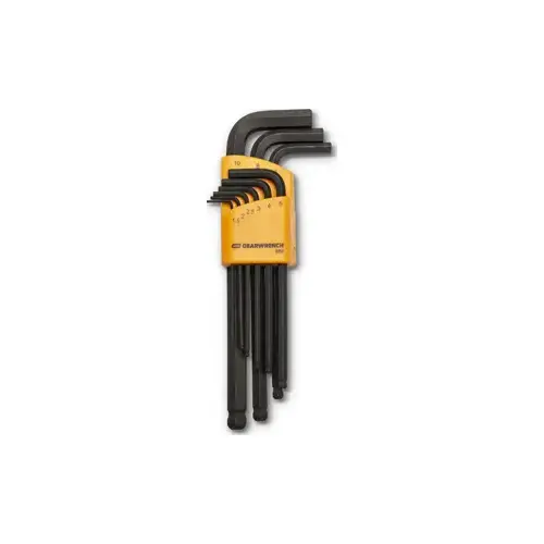 9 Piece Metric Ball End Hex 9 Piece Metric Ball End Hex