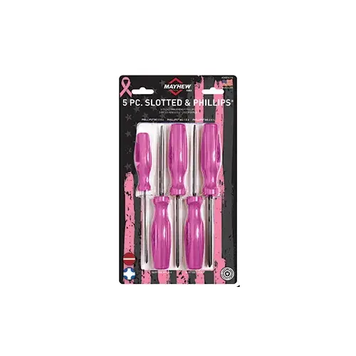 5 Piece Pink Screwdriver Set 5 Piece Pink Screwdriver Set