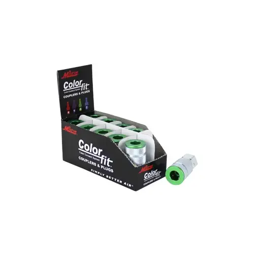 1/4" NPTF Coupler ColorFit 1/4" NPTF Coupler ColorFit