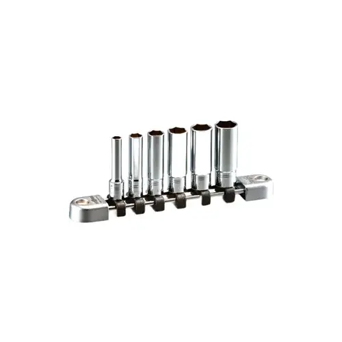 6 Piece 1/4" Drive Metric 6 Pt 6 Piece 1/4" Drive Metric 6 Pt
