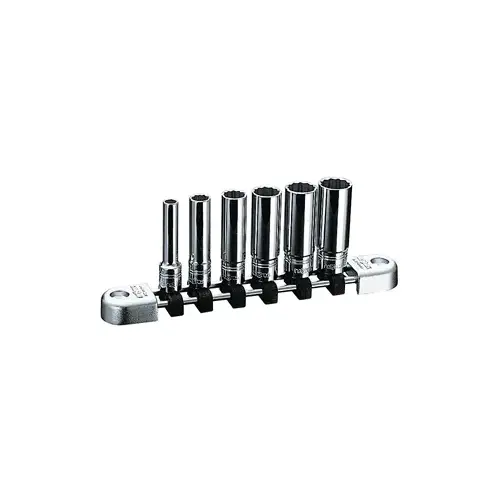 6 Piece 1/4" Drive Metric Deep 6 Piece 1/4" Drive Metric Deep