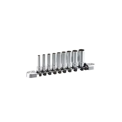 9 Piece 1/4" Drive SAE 12 Pt 9 Piece 1/4" Drive SAE 12 Pt