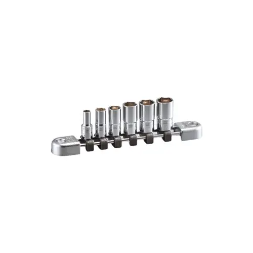 6 Piece 1/4" Drive Metric 6 Pt 6 Piece 1/4" Drive Metric 6 Pt