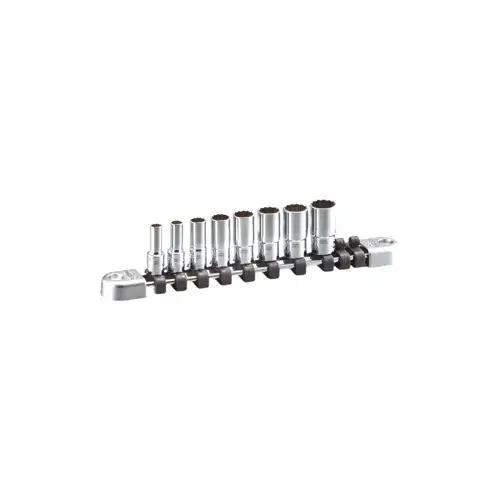 8 Piece 1/4" Drive Metric 12 8 Piece 1/4" Drive Metric 12