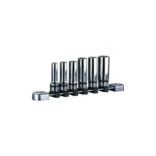 6 Piece 3/8" Drive Metric 6 Pt 6 Piece 3/8" Drive Metric 6 Pt