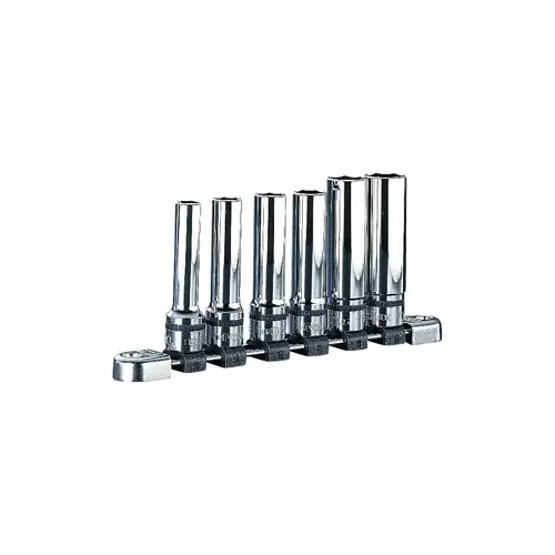 6 Piece 1/2" Drive Metric 6 Pt 6 Piece 1/2" Drive Metric 6 Pt