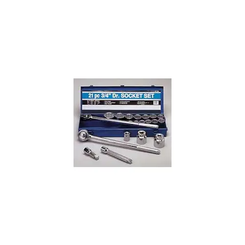 21 Pc.SAE 3/4"Dr.Socket Set 21 Pc.SAE 3/4"Dr.Socket Set