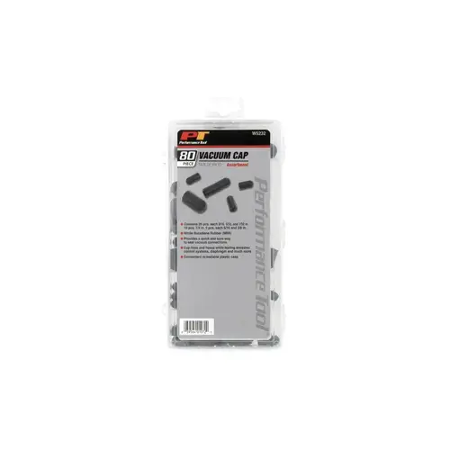 80 Piece Vacuum Cap Assortment 80 Piece Vacuum Cap Assortment