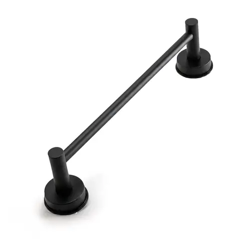 No-Drill Suction 14" Single Sided Towel Bar - Matte Black No-Drill Suction 14" Single Sided Towel Bar - Matte Black