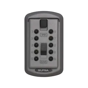 Supra 001170 Keysafe Slimline 2-Key, Pushbutton, Titanium