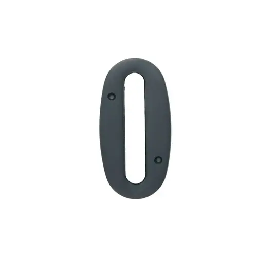4 Inches Height Solid Brass House Number Number 0 Oil Rubbed Bronze